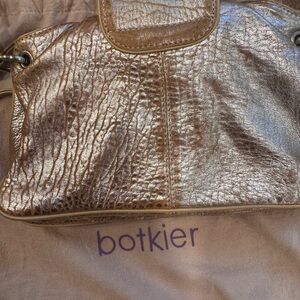 Botkier Gold Shoulder Bag with Textured Finish